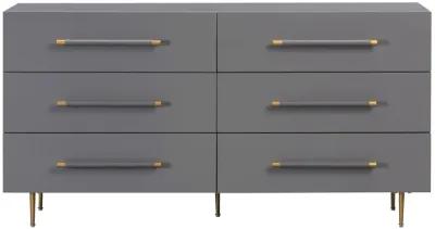 Trident Grey 6 Drawer Dresser