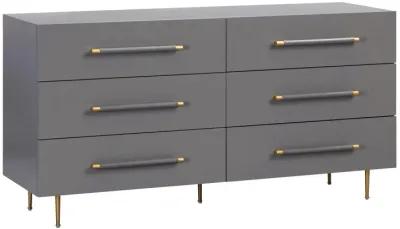 Trident Grey 6 Drawer Dresser