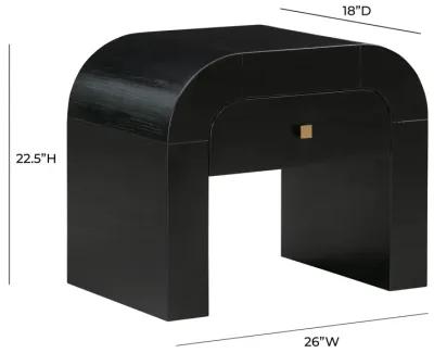 Hump Black Nightstand