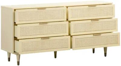 Sierra Buttermilk 6 Drawer Dresser