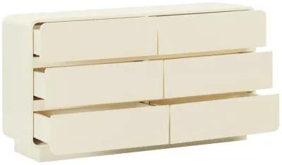 Sagura Cream 6-Drawer Dresser