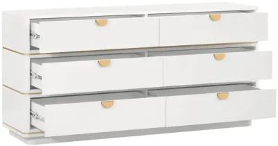 Julieta Cream 6 Drawer Dresser