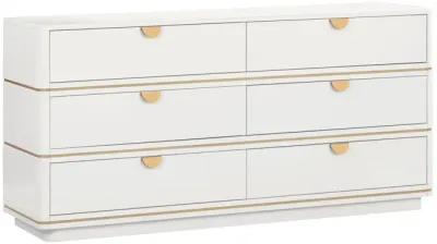 Julieta Cream 6 Drawer Dresser