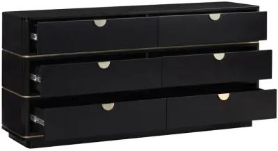 Julieta Black 6 Drawer Dresser