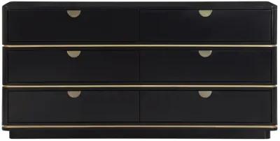 Julieta Black 6 Drawer Dresser