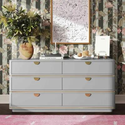 Julieta Grey 6 Drawer Dresser