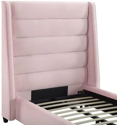 Koah Blush Velvet Bed in Twin