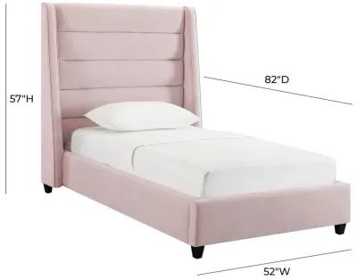 Koah Blush Velvet Bed in Twin