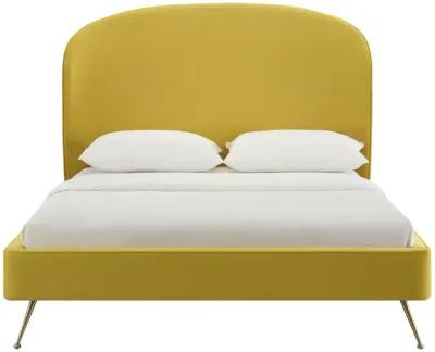 Vivi Burnt Gold Velvet Bed in King