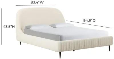 Denise Cream Boucle Bed in King