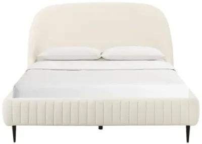 Denise Cream Boucle Bed in Queen