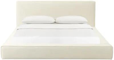 Olafur Cream Linen King Bed