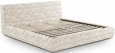 Isla Cream Jacquard Pattern King Bed