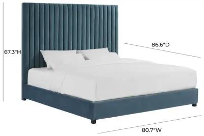 Arabelle Sea Blue Bed in King