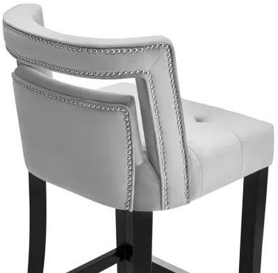 Hart Grey Velvet Counter Stool