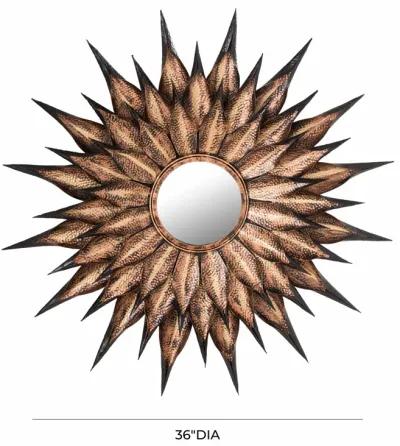 Sunflower Antique Wall Mirror