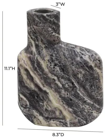 Pika Grey Marble Vase - Large