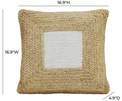 Blank Mind White Square Accent Pillow