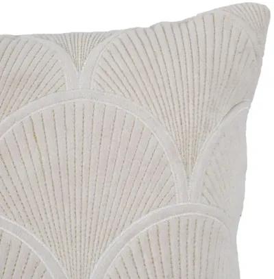 Destiny White Woven Cushion