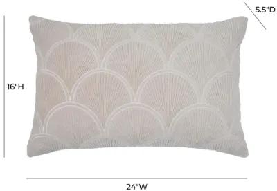 Destiny White Woven Cushion