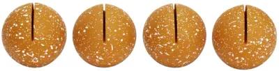 Gabby Speckled Terracotta Round Card Holder - Set of 4