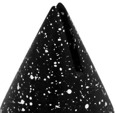 Gabby Speckled Black Cone Card Holder - Set of 4