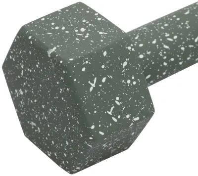 Gabby Speckled Army Green Decorative Dumbbell