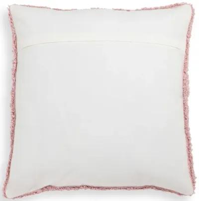 Blossom Tufted Cotton 20" Square Accent Pillow