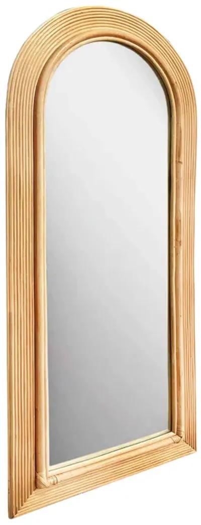 Tanya Natural Rattan 70" Floor Mirror