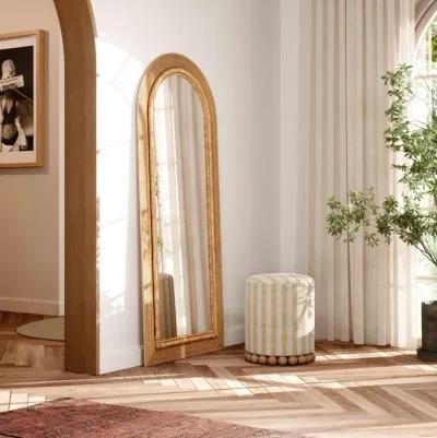 Tanya Natural Rattan 70" Floor Mirror