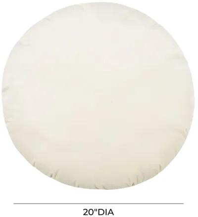 Potter 20 Inch Cream Velvet Pillow