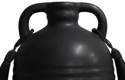 Adonis Black Ceramic Vase