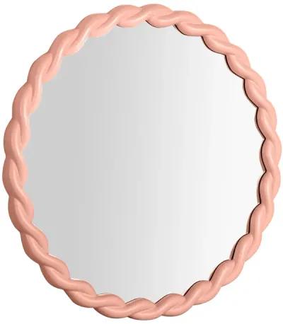 Agnes Mauve Round Mirror