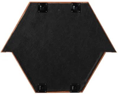 Lally Terracotta Velvet Prism Wall Mirror