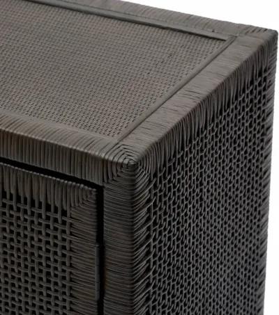 Amara Charcoal Woven Rattan Buffet