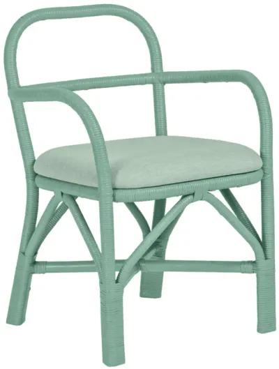 Ginny Green Rattan Dining Chair