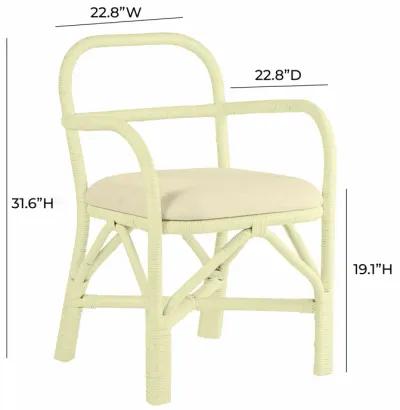 Ginny Cream Rattan Dining Chair