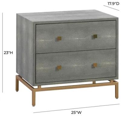 Pesce Shagreen Nightstand