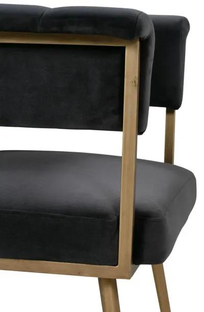 Astrid Grey Velvet Chair