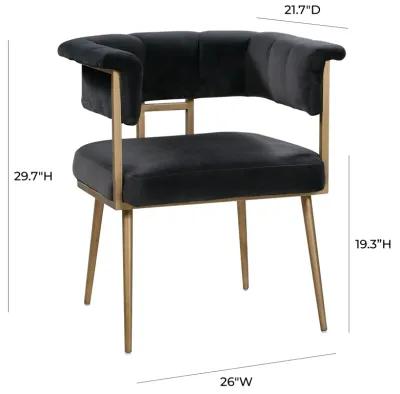 Astrid Grey Velvet Chair