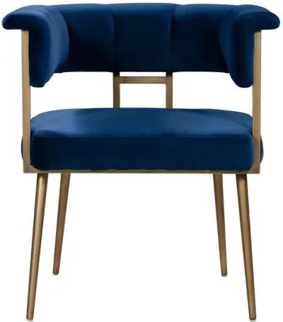 Astrid Navy Velvet Chair