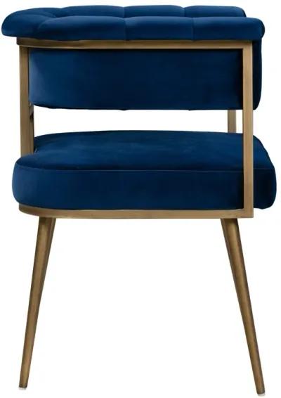 Astrid Navy Velvet Chair