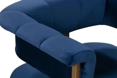 Astrid Navy Velvet Chair