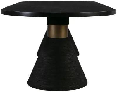 Rishi Black Rope Oval Table