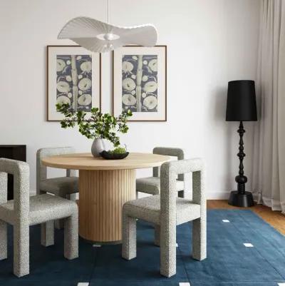 Chelsea Natural Oak Wood Round Dining Table