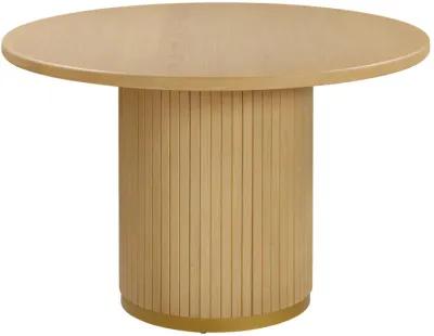 Chelsea Natural Oak Wood Round Dining Table