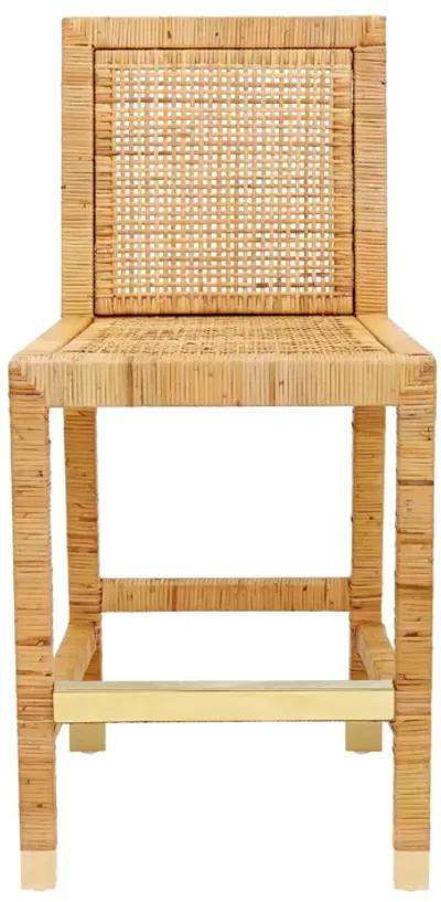 Amara Rattan Performance Fabric Counter Stool