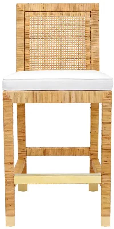 Amara Rattan Performance Fabric Counter Stool