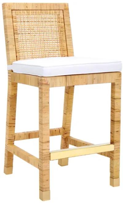 Amara Rattan Performance Fabric Counter Stool