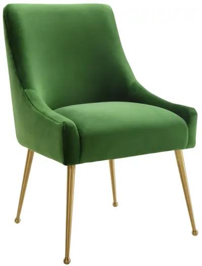 Beatrix Green Velvet Side Chair